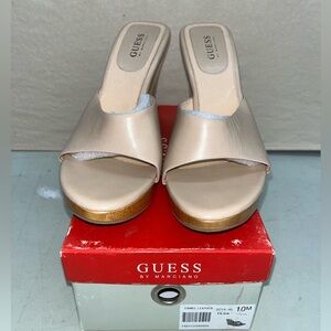 Guess by Marciano Wooden Wedges Sz10